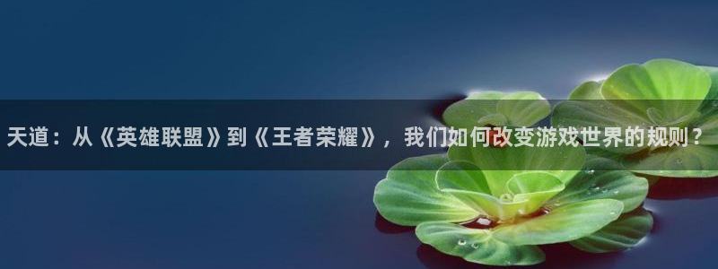 长征娱乐网页登录入口：天道：从《英雄联盟》到《王者荣耀》，我