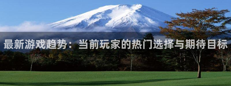 长征娱乐代理登陆：最新游戏趋势：当前玩家的热门选择与期待目标