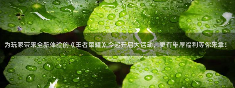长征娱乐下载:为玩家带来全新体验的《王者荣耀》今起开启大活动